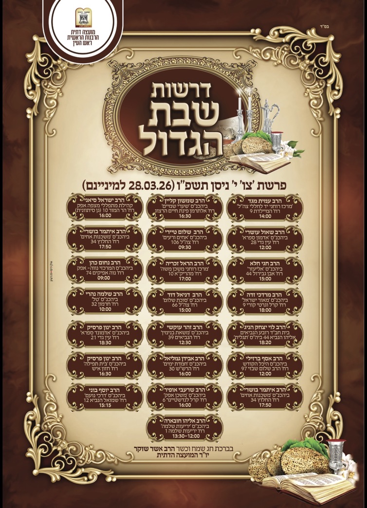 דרשות שבת הגדול